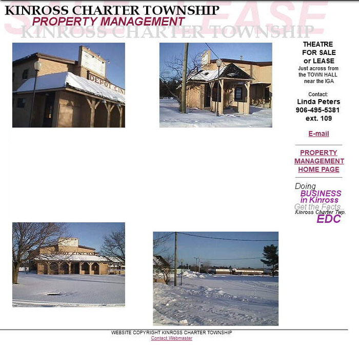 Depot Cinema (Woodside Depot Cinema, Kinross Depot Cinema) - Old Real Estate Listing From 2003-2004